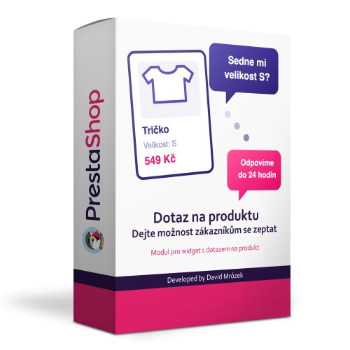 Dotaz na produkt v detailu produktové stránky