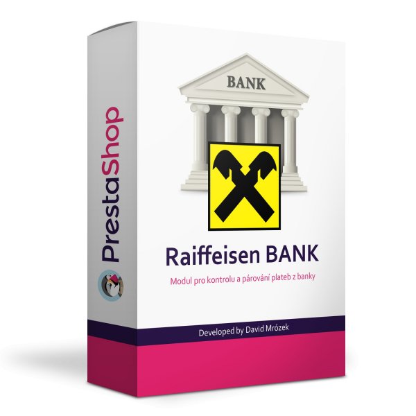 Raiffeisen bank modul na kontrolu a párování plateb - PRESTASHOP