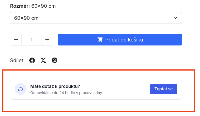 Detail dotazu na produkt