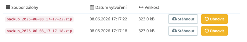 Zálohování e-mailů v PrestaShopu