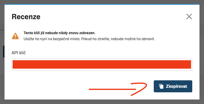 Z&iacute;sk&aacute;n&iacute; API kl&iacute;če Fenix